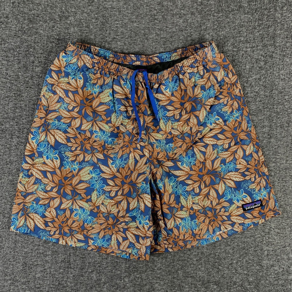 Patagonia Baggies Shorts Men Medium Floral 7" Inseam Swim Trunks